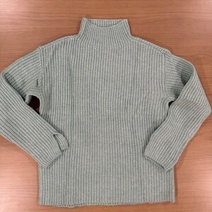 Ann Taylor Mint-Green Mock Turtleneck Sweater